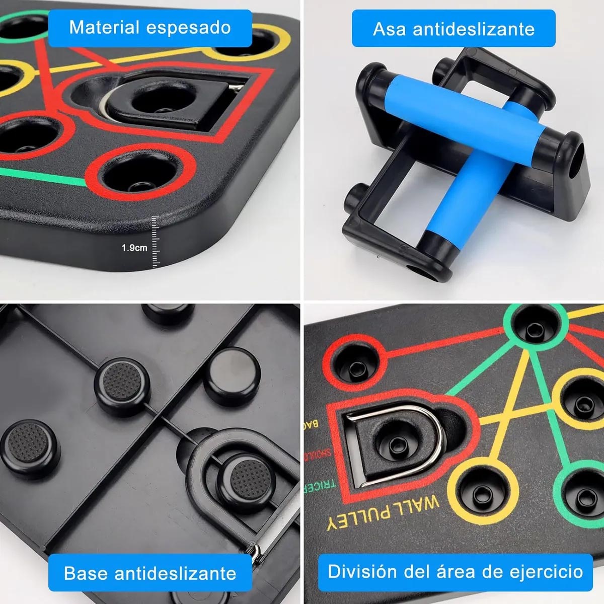 Miniatura 3 de Tablero Push Up Lagartijas Flexiones